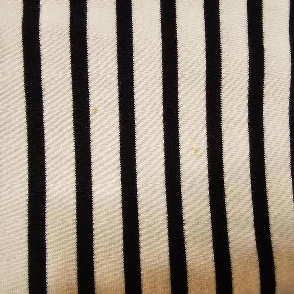 Kate Spade Black & White Striped Dress with Ruffle Sleeves - Picture 7 of 7